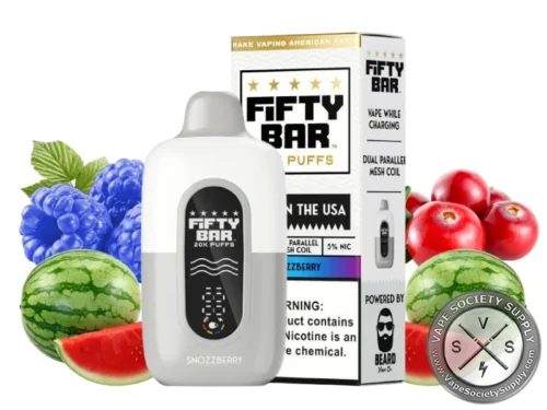 Fifty Bar Disposable Vape _ 20K Puffs Snozzberry