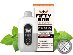 Fifty Bar Disposable Vape _ 20K Puffs Texas Mint