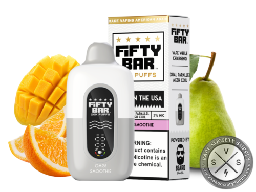 Hidden Hills X Fifty Bar Disposable Vape _ 20K Puffs OMG! Smoothie