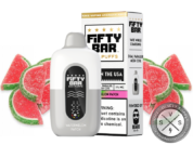 Hidden Hills X Fifty Bar Disposable Vape _ 20K Puffs Watermelon Patch