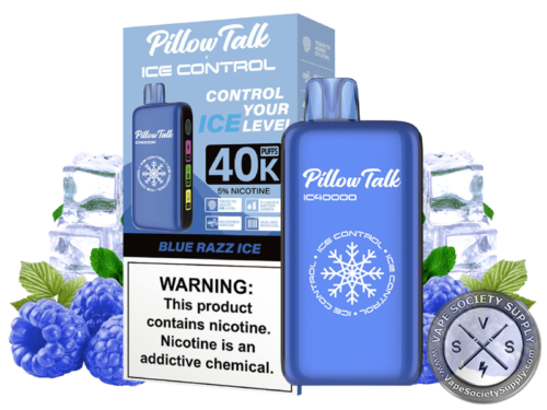 Pillow Talk Ice Control IC40000 Puffs Disposable Blue Razz Ice