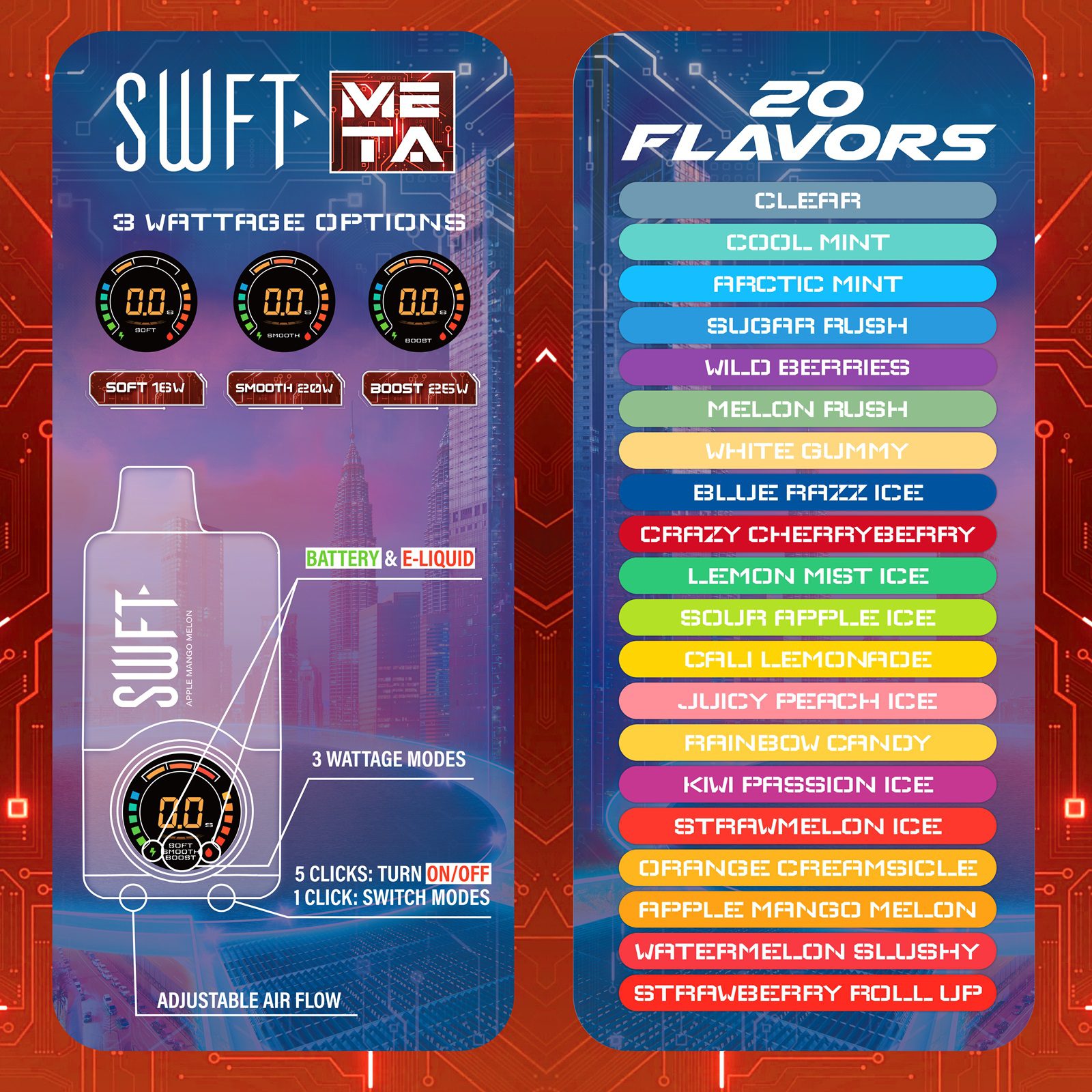 SWFT-META disposable vape