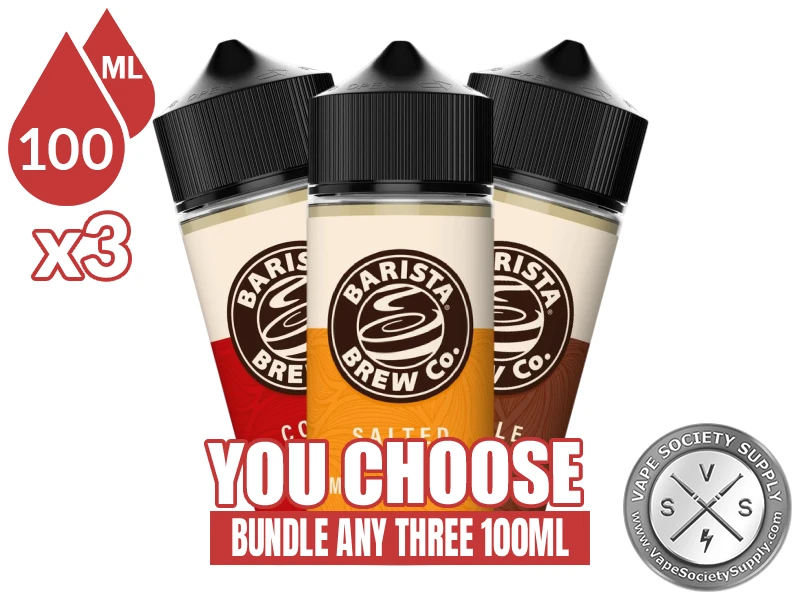 BARISTA BREW Co. E-Liquid Bundle 3 100ml (300ml)
