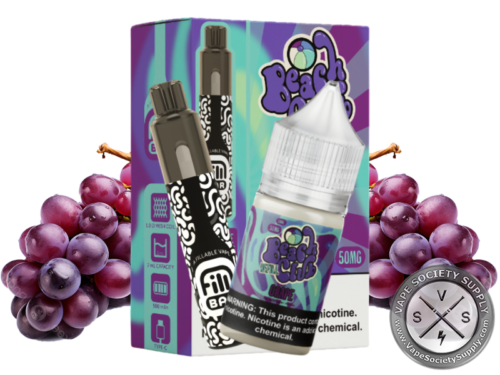 Filli Bar x Beach Club Refillable 25000 Puff Disposable Pod Grape