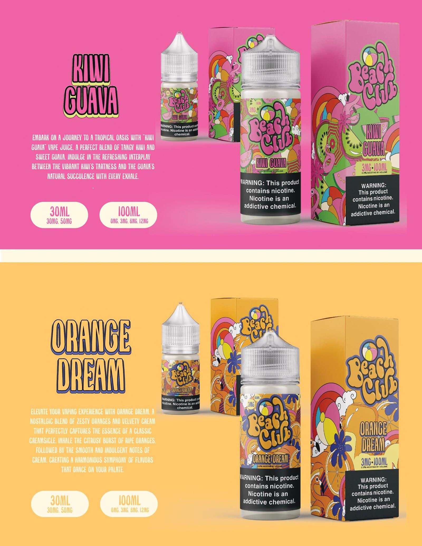 beach club ejuice flavors