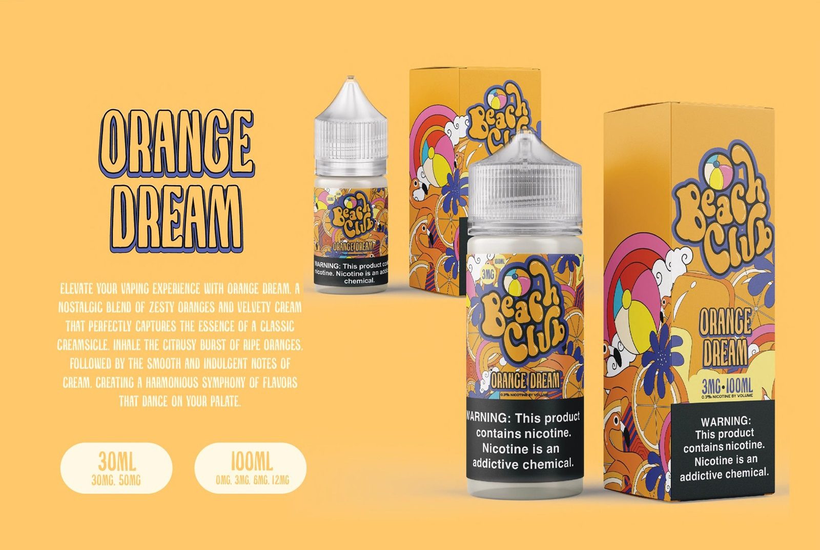 beach club ejuice orange dream
