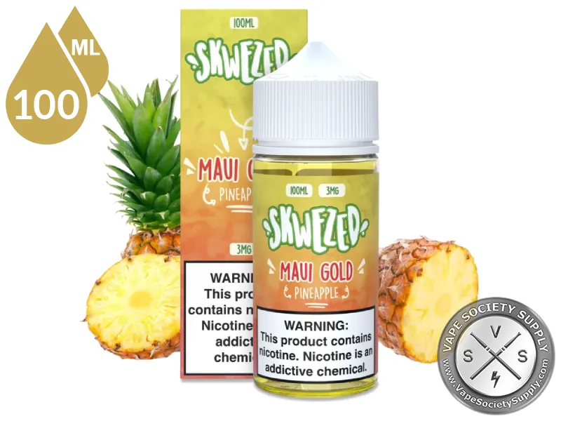 Pineapple by Skwezed 100ml bottle and box with pineapples