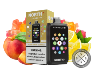 North Connect Pro 40K Puffs 20ML Disposable Peach Lemon Gummies