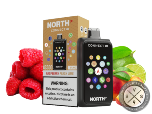 North Connect Pro 40K Puffs 20ML Disposable Raspberry Peach Lime