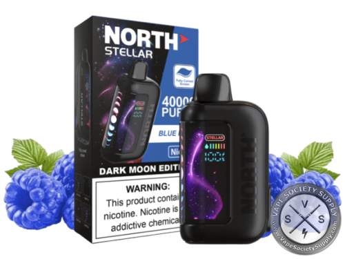 North Stellar Dark Moon Edition 40K Puffs 20ML Disposable Blue Raspberry