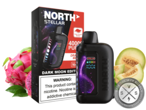 North Stellar Dark Moon Edition 40K Puffs 20ML Disposable Dragon Melon