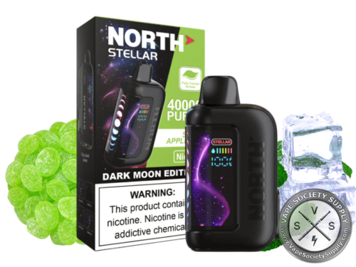 North Stellar Dark Moon Edition 40K Puffs 20ML Disposable Sour apple ICe