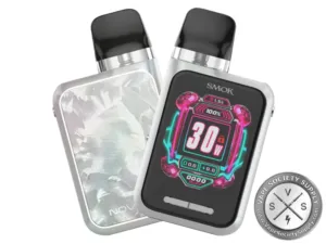 SMOK Novo GT Box pod system in White and 7-Color: a white frame and a pearly white marbled back