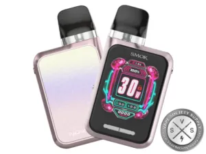 SMOK Novo GT Box pod system in Pink and 7 Color: a pink frame and a pearly back with a rainbow sheen