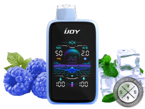 iJoy Uranus Mate 40K Puffs 20ML Disposable Device With Nic + Ice Control & AI Generating Mode Blue Razz Ice