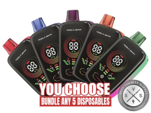 [5-Pack] TESLA BAR XT Disposable Vape _ 25K Puffs