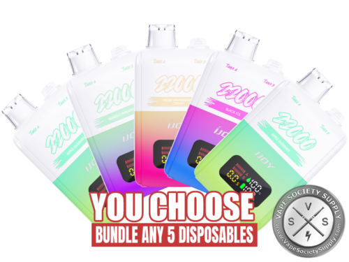 [5-Pack] iJOY SD22000 Disposable Vape _ Dual Tank 22k Puffs