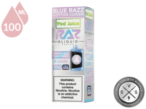 Blue Razz Cotton Clouds Pod Juice x RAZ-7