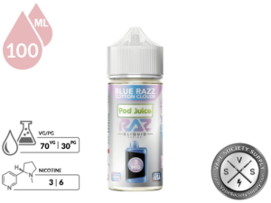 Blue Razz Cotton Clouds Pod Juice x RAZ-9