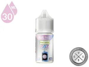 Blue Razz Cotton Clouds Pod Juice x RAZ Salt 30ml bottle