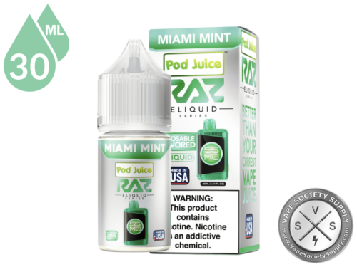 Miami Mint Pod Juice x RAZ Salt-3
