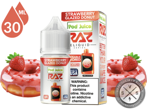 Strawberry Glazed Donut Pod Juice x RAZ Salt