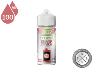Strawberry Lolly Pod Juice x RAZ 100ml bottle