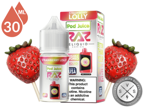 Strawberry Lolly Pod Juice x RAZ Salt-3