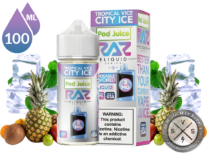 Tropical Vice City Ice Pod Juice x RAZ