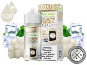 White Gummy Ice Pod Juice x RAZ