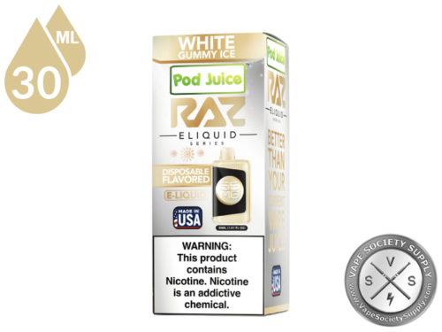 White Gummy Ice Pod Juice x RAZ Salt-3