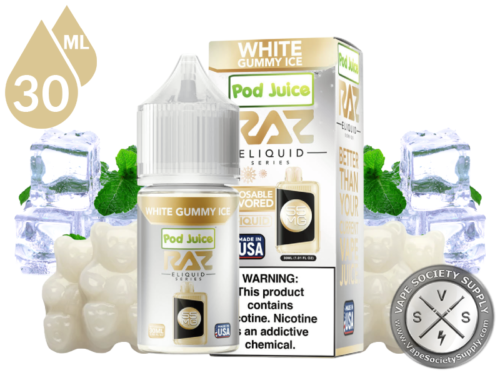 White Gummy Ice Pod Juice x RAZ Salt-3