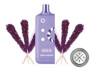Off-Stamp X-Cube Sweet Cube Smashin' Grape pod with purple rock candy sticks