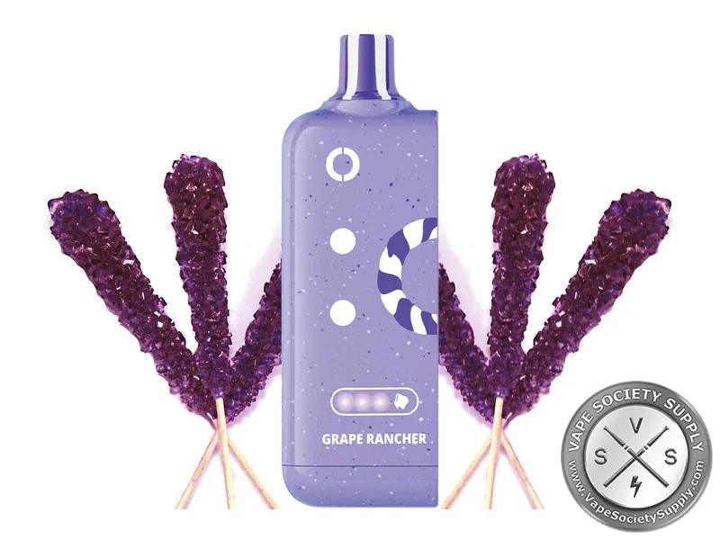 Off-Stamp X-Cube Sweet Cube Smashin' Grape pod with purple rock candy sticks