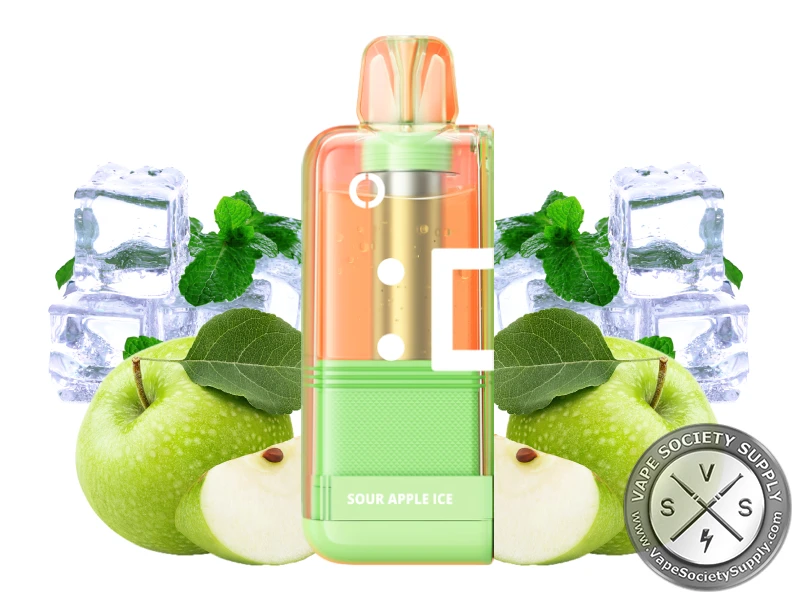 Off Stamp X-Cube Disposable Pod _ 25K Puffs Sour Apple Ice