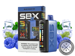 SBX 25K Puffs Disposable Blue Razz Ice