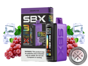 SBX 25K Puffs Disposable Grape Ice