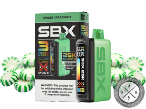 SBX 25K Puffs Disposable Sweet Spearmint