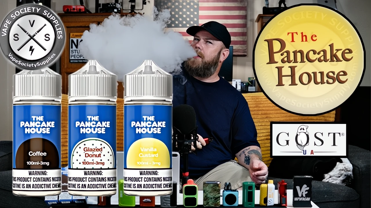 Vanilla Custard THE PANCAKE HOUSE 100ml  Vape Society Supply