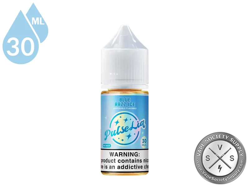 Blue Razz Ice by Pulse Liq Salts 30ml bottle