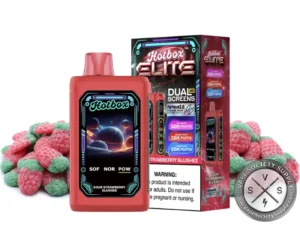 Hotbox Elite 50K Vape by Puff Brands Sour Strawberry Slushie
