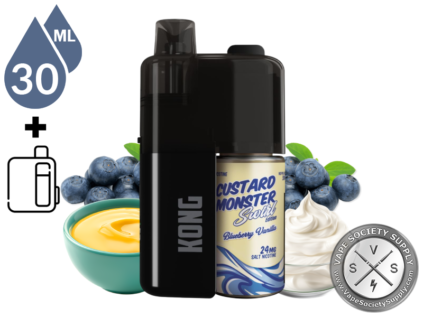 Kong by Zilla x Custard Monster Salt 30ml – 50K Puff Disposable Blueberry Vanilla