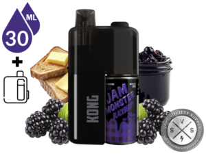 Kong by Zilla x Jam Monster Salt 30ml – 50K Puff Disposable Blackberry