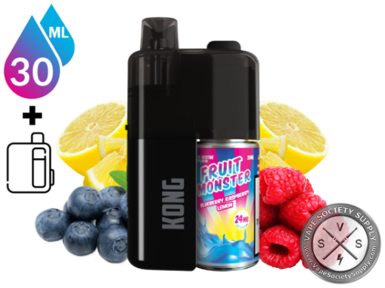 Kong by Zilla x Fruit Monster Salt 30ml – 50K Puff Disposable Blueberry Raspberry Lemon