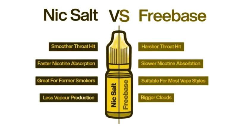 Nic Salt vs Freebase vape juice