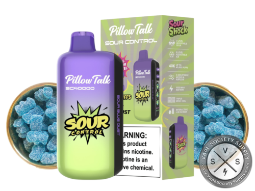 Pillow Talk Sour Control SC40000 Puffs Sour Blue Dust
