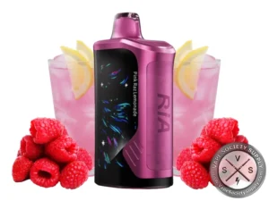 RIA NV30K Disposable Vape By Geek Bar Pink Raz Lemonade-1