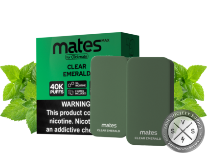 7 Daze Clickmate MAX Mates _ 40K Puffs Clear Emerald