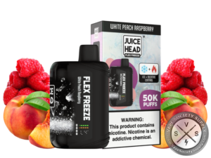 Juice Head Flex Freeze 50K Puffs White PEach Raspberry