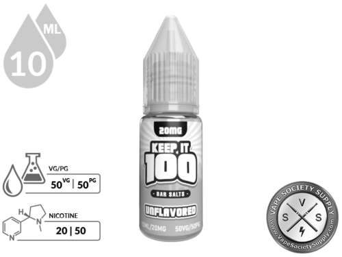 Unflavored KEEP IT 100 BAR SALT 1